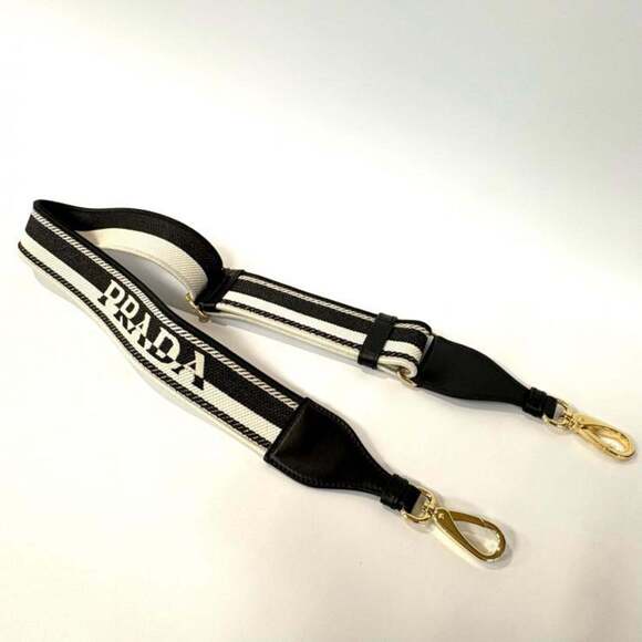 PRADA Canapa RICAMO 1BA038 Cotton Canvas Mini Handbag in Black, 2-Way Shoulde... - Picture 10 of 11